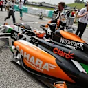 Nico Hulkenberg (GER) Force India VJM07 on the grid. Formula One World Championship, Rd2, Malaysian Grand Prix, Race, Sepang, Malaysia, Sunday, 30 March 2014. © Sutton Images