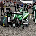 Caterham CT05 on the grid. Formula One World Championship, Rd4, Chinese Grand Prix, Race, Shanghai, China, Sunday, 20 April 2014. © Sutton Images