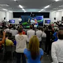 (L to R): Marcus Ericsson (SWE) Caterham, Esteban Gutierrez (MEX) Sauber, Max Chilton (GBR) Marussia F1 Team, Sergio Perez (MEX) Force India, Daniel Ricciardo (AUS) Red Bull Racing, and Fernando Alonso (ESP) Ferrari in the Press Conference. Formula One World Championship, Rd8, Austrian Grand Prix, Preparations, Spielberg, Austria, Thursday, 19 June 2014. © Sutton Images