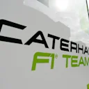 Caterham F1 team logo. Formula One Testing Preparations, Jerez, Spain, Monday 27 January 2014.