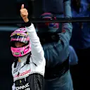 Jenson Button (GBR) McLaren celebrates in parc ferme. Formula One World Championship, Rd9, British Grand Prix, Race Day, Silverstone, England, Sunday, 6 July 2014