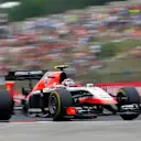 Max Chilton (GBR) Marussia F1 Team MR03. Formula One World Championship, Rd11, Hungarian Grand Prix, Race Day, Hungaroring, Hungary. Sunday, 27 July 2014. © Sutton Images
