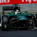 Kamui Kobayashi (JPN) Caterham CT05. Formula One World Championship, Rd11, Hungarian Grand Prix, Practice, Hungaroring, Hungary. Friday, 25 July 2014