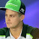 Marcus Ericsson (SWE) Caterham in the Press Conference. Formula One World Championship, Rd14, Singapore Grand Prix, Marina Bay Street Circuit, Singapore, Preparations, Thursday, 18 September 2014