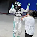 Race winner Nico Rosberg (GER) Mercedes AMG F1 celebrates in parc ferme. Formula One World Championship, Rd18, Brazilian Grand Prix, Race, Sao Paulo, Brazil, Sunday, 9 November 2014