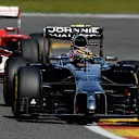 Jenson Button (GBR) McLaren MP4-29. Formula One World Championship, Rd12, Belgian Grand Prix, Race Day, Spa-Francorchamps, Belgium, Sunday, 24 August 2014