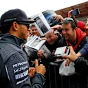 Lewis Hamilton (GBR) Mercedes AMG F1 signs autographs for the fans. Formula One World Championship, Rd12, Belgian Grand Prix, Preparations, Spa-Francorchamps, Belgium, Thursday, 21 August 2014