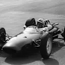 Spa, June 1962: John Surtees climbed from 11th on the grid to finish fifth in the Belgian Grand Prix in the Lola Mk4-Climax. His season highlights were pole in Holland and second places in Britain and Germany. © Schlegelmilch © No reproduction without permission.