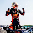 Race Winner Max Verstappen, Red Bull Racing celebrates in Parc Ferme 
