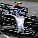 Williams' Canadian driver Nicholas Latifi drives during the third practice session ahead of the 2022 Formula One Australian Grand Prix at the Albert Park Circuit in Melbourne on April 9, 2022