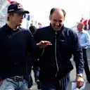 (L to R): Scott Speed (USA) Scuderia Toro Rosso talks with Franz Tost (AUT) Scuderia Toro Rosso Team Principal.
Formula One World Championship, Rd 5, European Grand Prix, Practice Day, Nurburgring, Germany, 5 May 2006. 
DIGITAL IMAGE
 © © Sutton Motorsport Images