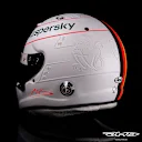 But on closer inspection, you can see the Chinese dragon that Schumacher sported on his helmet