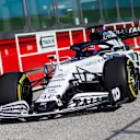 Danil Kvyat of Russia and Scuderia AlphaTauri performs during the filming day in Misano, Italy on