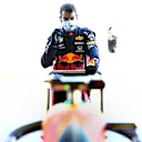 Red Bull mechanic Chris Gent ready and waiting