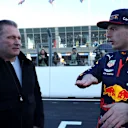 Verstappen compares notes with his father Jos...