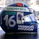 Charles Leclerc's 2021 Monaco helmet in tribute to Louis Chiron