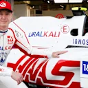 BAHRAIN INTERNATIONAL CIRCUIT, BAHRAIN - MARCH 12: Nikita Mazepin, Haas F1 Ionos reveal during the