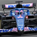 Alpine's Spanish driver Fernando Alonso drives during the Formula One British Grand Prix at the Silverstone motor racing circuit in Silverstone, central England on July 3, 2022. (Photo by JUSTIN TALLIS / AFP) (Photo by JUSTIN TALLIS/AFP via Getty Images)
