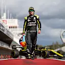 Fernando Alonso tests the R.S.20 at Barcelona on October 13 2020