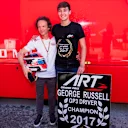 Charles Leclerc celebrates his F2 title success in Jerez. © FIA Formula 2.