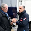 Helmut Marko (Red Bull adviser) and Franz Tost (Toro Rosso team principal) at Formula One Testing, Day Three, Barcelona, Spain, 21 February 2015.