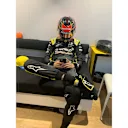 What does a driver do during a F1 track action delay?