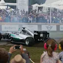 Nico Rosberg (GER) Mercedes-Benz F1 W05 Hybrid performs donuts at Goodwood Festival of Speed, Goodwood, England, 24-26 June 2016. © Sutton Images