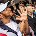 www.sutton-images.com

Lewis Hamilton, Mercedes AMG F1 celebrates with his team at Formula One World Championship, Rd19, Mexican Grand Prix, Race, Circuit Hermanos Rodriguez, Mexico City, Mexico, Sunday 28 October 2018.