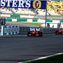 Eddie Irvine (GBR) Ferrari F399 took a victory aided by second placed team mate Michael Schumacher (GER) that kept his championship hopes alive.
Malaysian Grand Prix, Sepang, 17 October 1999.
 © ©Sutton Motorsport Images