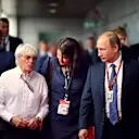 Russian President Vladimir Putin with Formula One group CEO Bernie Ecclestone at the 2015 Formula 1 Russian Grand Prix in Sochi. © Mario Renzi
