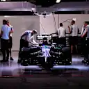 Evening preparations in the McLaren garage © FOWC Ltd