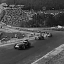 Tony Brooks (Vanwall) 1st position, leads at the start of the race. Spa-Francorchamps, Belgium. 13th - 15th June 1958. © LAT Photographic