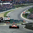 Alain Prost approaches Eau Rouge during the 1987 Belgian Grand Prix. © Sutton Motorsport Images