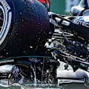 MONZA, ITALY - SEPTEMBER 12: Max Verstappen of the Netherlands driving the (33) Red Bull Racing RB16B Honda and Lewis Hamilton of Great Britain driving the (44) Mercedes AMG Petronas F1 Team Mercedes W12 crash during the F1 Grand Prix of Italy at Autodromo di Monza on September 12, 2021 in Monza, Italy.