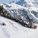 Max Verstappen performs during the F1 Showrun at the Hahnenkamm in Kitzbuhel, Austria on January 14, 2016. © Samo Vidic/Red Bull Content Pool
