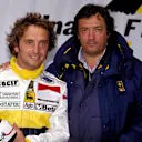 Pierluigi Martini (ITA), left, with Minardi Ford team owner Gian Carlo Minardi (ITA), right.
Australian Grand Prix, Rd16, Adelaide, Australia. 7 November 1993. © © Sutton Motorsport Images