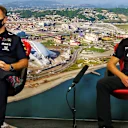 (L to R): Christian Horner (GBR) Red Bull Racing Team Principal and Toyoharu Tanabe (JPN) Honda Racing F1 Technical Director in the FIA Press Conference.
25.09.2020. Formula 1 World Championship, Rd 10, Russian Grand Prix, Sochi Autodrom, Sochi, Russia, Practice Day.
- www.xpbimages.com, EMail: requests@xpbimages.com © Copyright: 
FIA Pool Image for Editorial Use Only