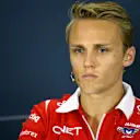 Max Chilton (GBR) Marussia F1 Team in the Press Conference.
Formula One World Championship, Rd5, Spanish Grand Prix, Preparations, Barcelona, Spain, Thursday 8 May 2014. © Sutton Motorsport Images
