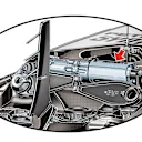 Mercedes are readying for 2021 with a new front suspension heave spring, which controls vertical suspension stiffness 
