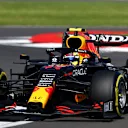 ... whereas the Gurney flap on Perez's car stretched across his whole rear wing