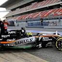 Sergio Perez (MEX) Force India VJM09 at Formula One Testing, Day Two, Barcelona, Spain, Tuesday 23 February 2016. © Sutton Motorsport Images