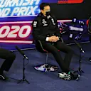 The FIA Press Conference (L to R): Guenther Steiner (ITA) Haas F1 Team Prinicipal; Toto Wolff (GER) Mercedes AMG F1 Shareholder and Executive Director; Mario Isola (ITA) Pirelli Racing Manager.
13.11.2020 Formula 1 World Championship, Rd 14, Turkish Grand Prix, Istanbul, Turkey, Practice Day.
- www.xpbimages.com, EMail: requests@xpbimages.com © Copyright: 
FIA Pool Image for Editorial Use Only