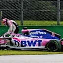 Sergio Perez (MEX) Racing Point F1 Team RP19 crashed in the first practice session.
06.09.2019. Formula 1 World Championship, Rd 14, Italian Grand Prix, Monza, Italy, Practice Day.
- www.xpbimages.com, EMail: requests@xpbimages.com - copy of publication required for printed pictures. Every used picture is fee-liable. © Copyright: Charniaux / XPB Images