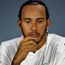 Lewis Hamilton (GBR) Mercedes AMG F1 in the post qualifying FIA Press Conference.
07.09.2019. Formula 1 World Championship, Rd 14, Italian Grand Prix, Monza, Italy, Qualifying Day.
 - www.xpbimages.com, EMail: requests@xpbimages.com - copy of publication required for printed pictures. Every used picture is fee-liable. © Copyright: Filipe / XPB Images