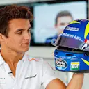 Norris's Valentino Rossi tribute helmet