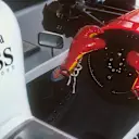The McLaren team made an amusing modification to Senna's car at the 1993 Australian Grand Prix following his fracas with Irvine in Japan. © LAT Photographic