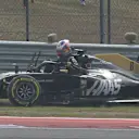FP2: Red flags after Grosjean hits the wall hard in the esses