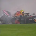 2020 Bahrain Grand Prix FP2: Alex Albon crashes heavily at final corner