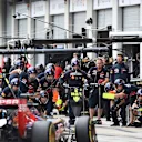 Max Verstappen (NDL) Scuderia Toro Rosso STR10 pit stop at Formula One World Championship, Rd8, Austrian Grand Prix, Practice, Spielberg, Austria, Friday 19 June 2015. © Sutton Motorsport Images