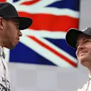 Nico Rosberg (GER) Mercedes AMG F1 and Lewis Hamilton (GBR) Mercedes AMG F1 on the podium at Formula One World Championship, Rd8, Austrian Grand Prix, Race, Spielberg, Austria, Sunday 21 June 2015. © Sutton Motorsport Images